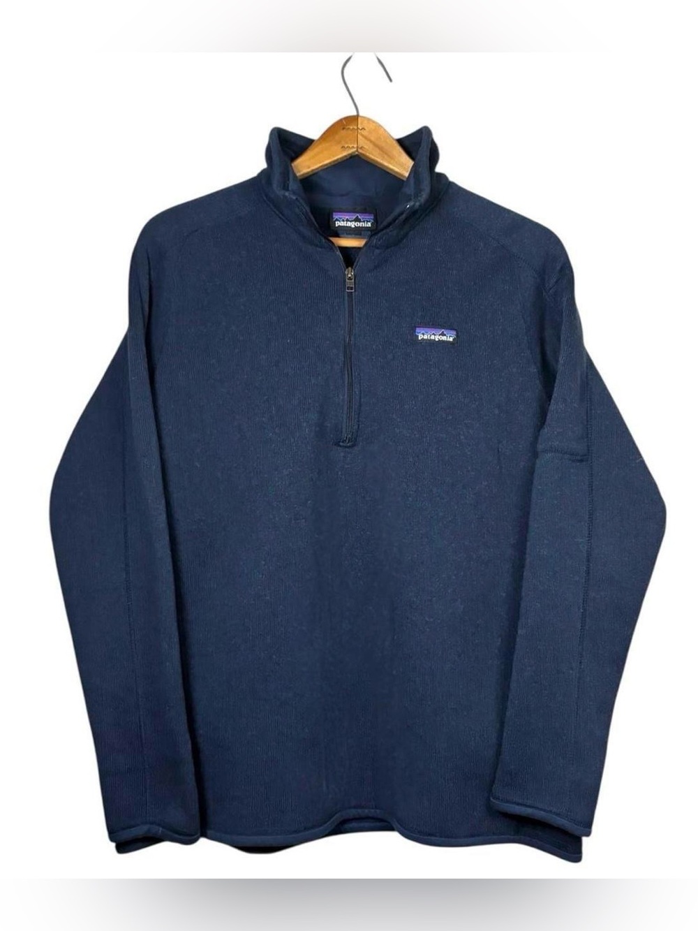 Patagonia Better Sweater Quarter Zip Fleece Pullover Navy Blue Women Size Small